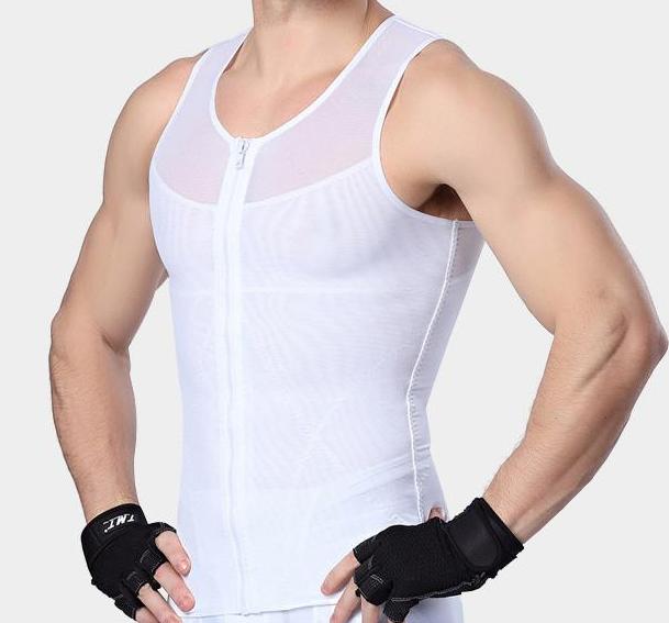 Gynecomastia Compression Vest With Zipper